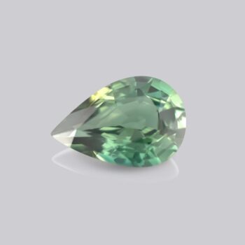 saphir vert taille poire pierre précieuse verte mygem