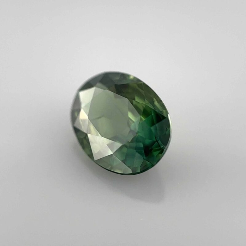 green sapphire oval certified gemstone mygem