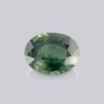 saphir vert oval certifié mygem pierre précieuse verte