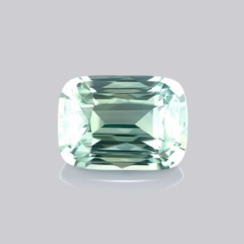 saphir teal pastel naturel non chauffé taille coussin mygem pierre précieuse verte