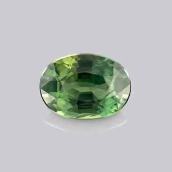 saphir vert oval pierre précieuse verte mygem