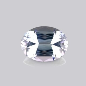 Tanzanite bleu-violette ovale 1,305 carats, pierre précieuse mygem